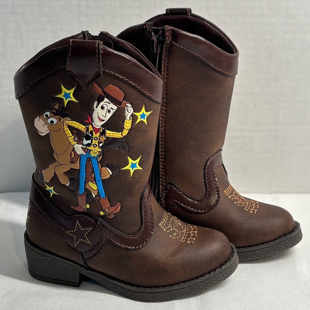 Disney Pixar Toy Story Cowboy Boots Kids EUC Size 5